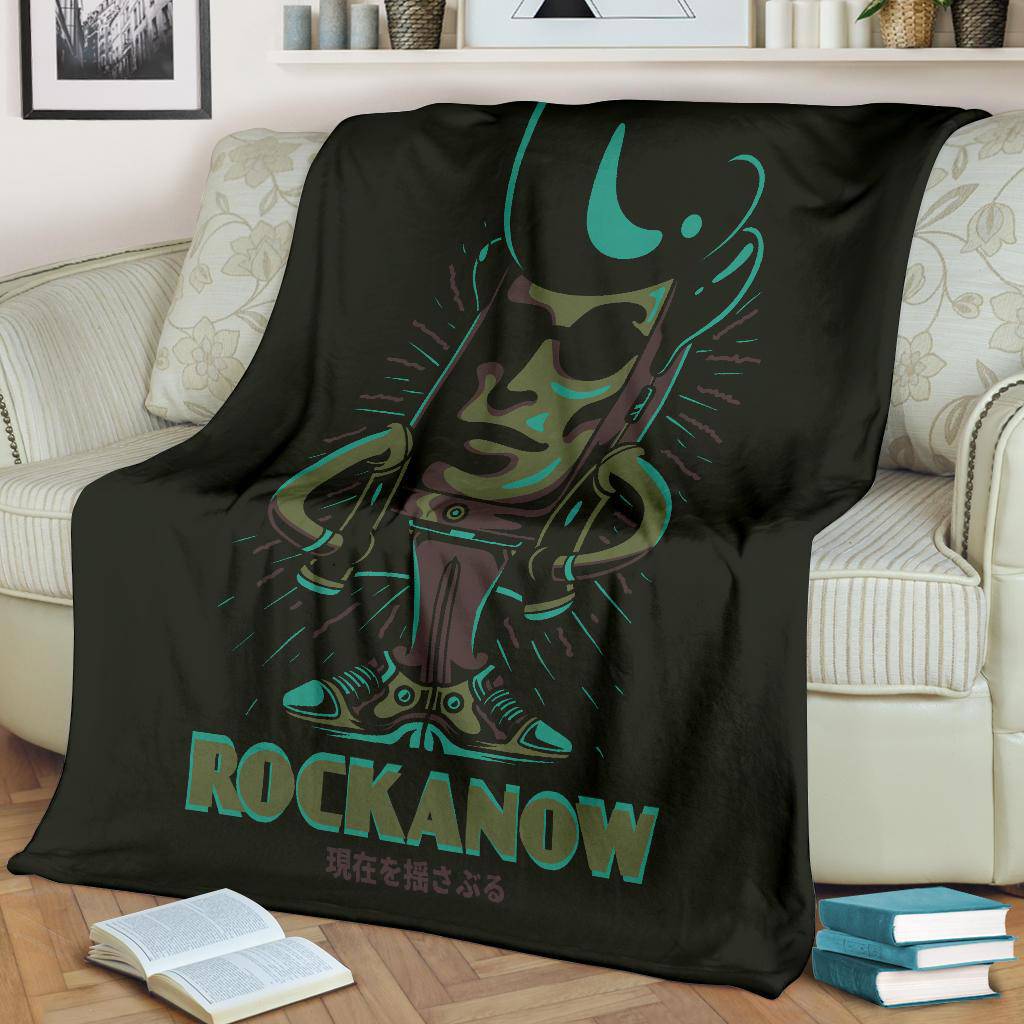 Premium Blanket Elvi Retro Rock a now Cartoon - Top Content | POD Collection | Free Shipping