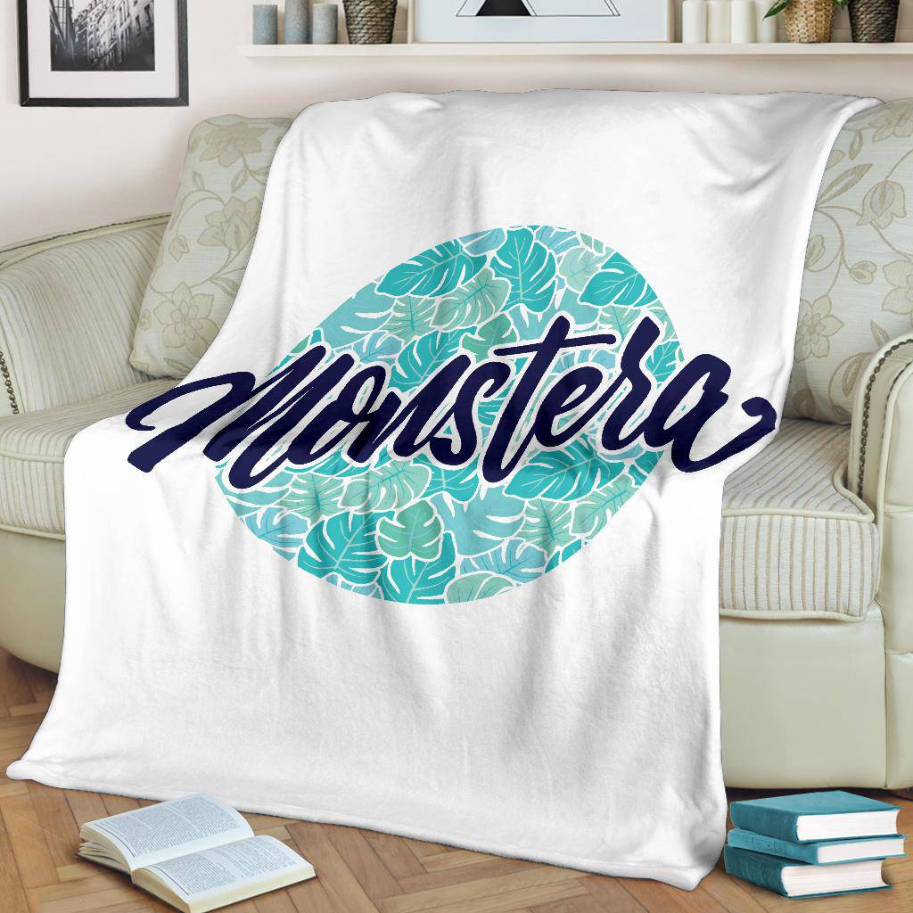 Monstera Plant Leaf Lover Premium Blanket - Top Content | POD Collection | Free Shipping