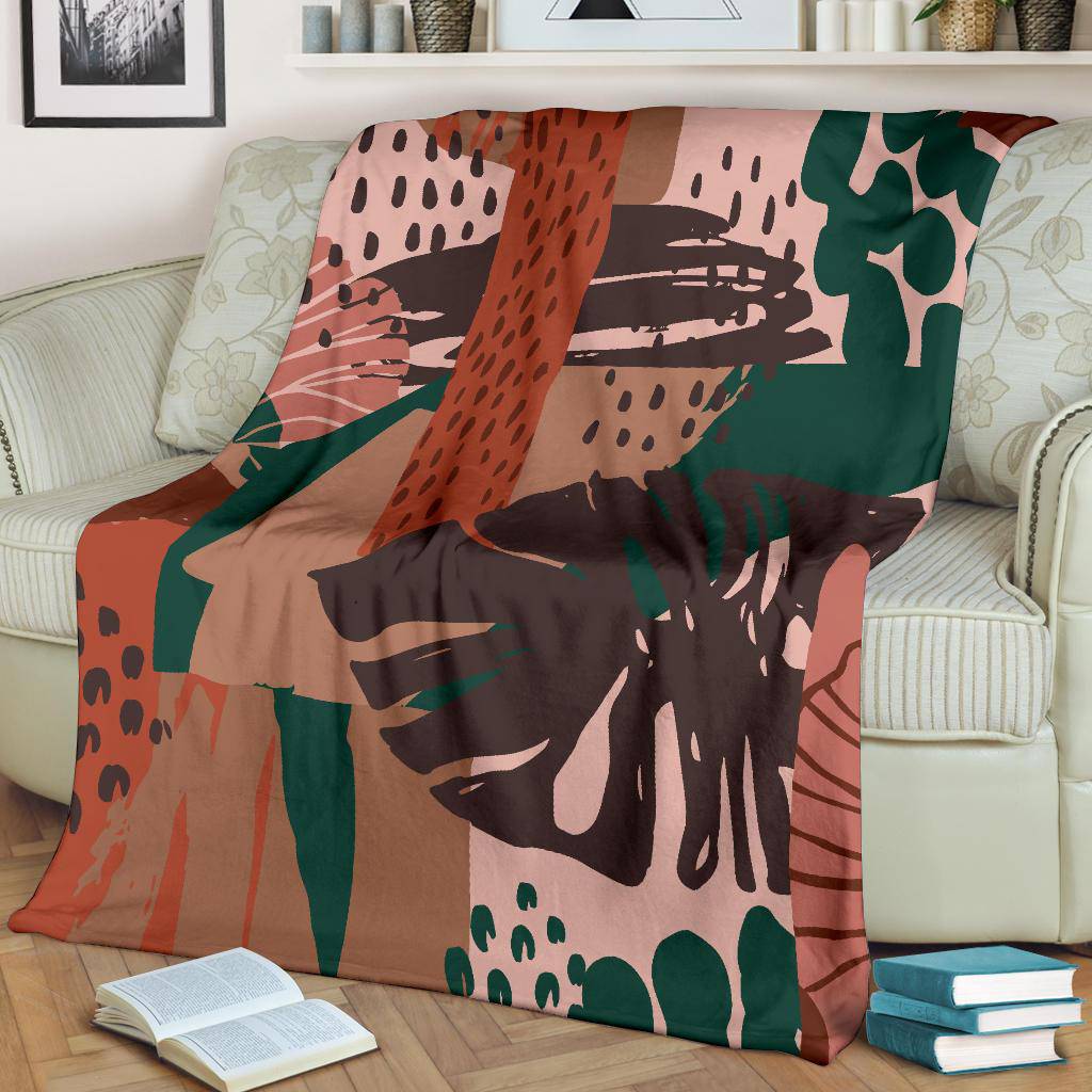 Autumn Mood Leaves, Fall Colours Premium Blanket - Top Content | POD Collection | Free Shipping