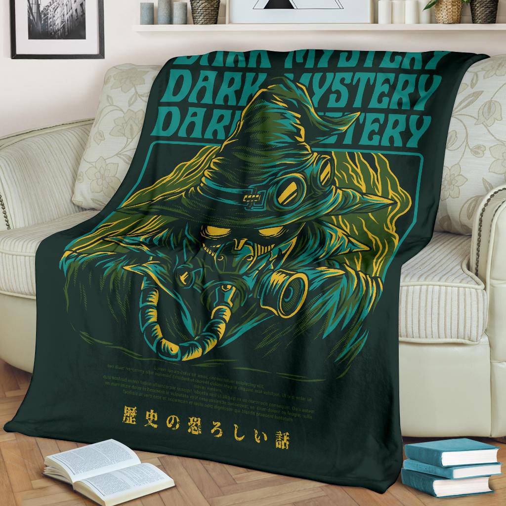 Dark Mystery Japanese Art Cartoon Premium Blanket - Top Content | POD Collection | Free Shipping