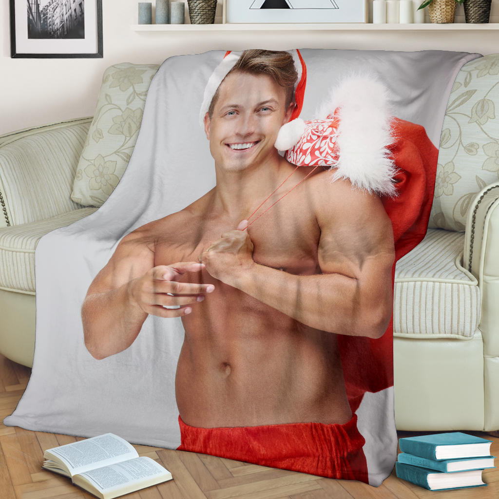 santa boy is coming with presents blanket - Top Content | POD Collection | Free Shipping