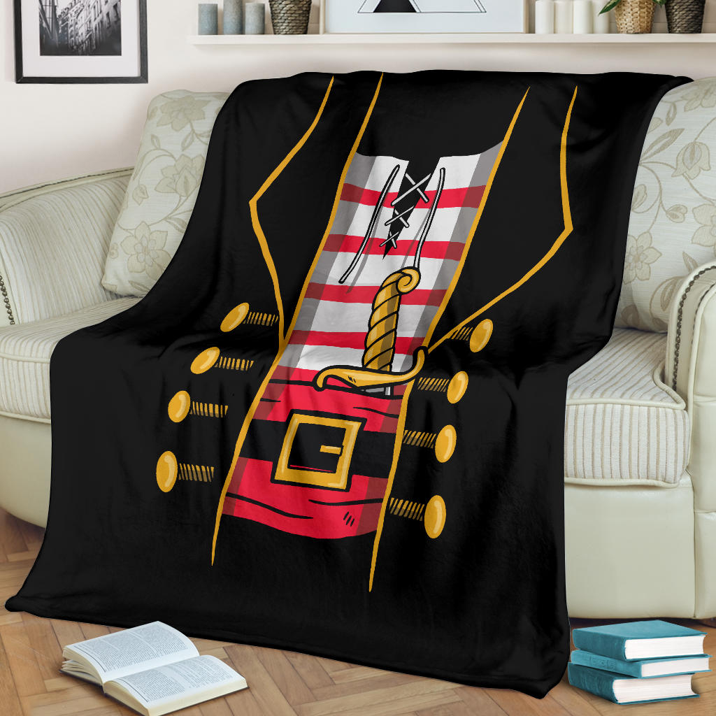 Pirate Design Fleece Blanket