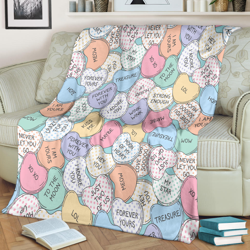 Kiss Me Valentine Blanket