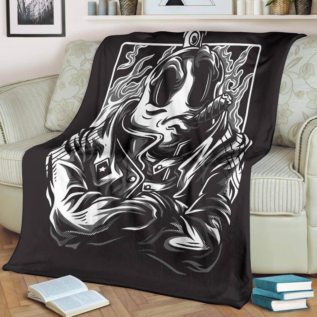 Total Rebel Warrior Cartoon Premium Blanket - Top Content | POD Collection | Free Shipping