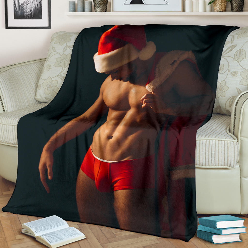 christmas santa nice man for present blanket - Top Content | POD Collection | Free Shipping