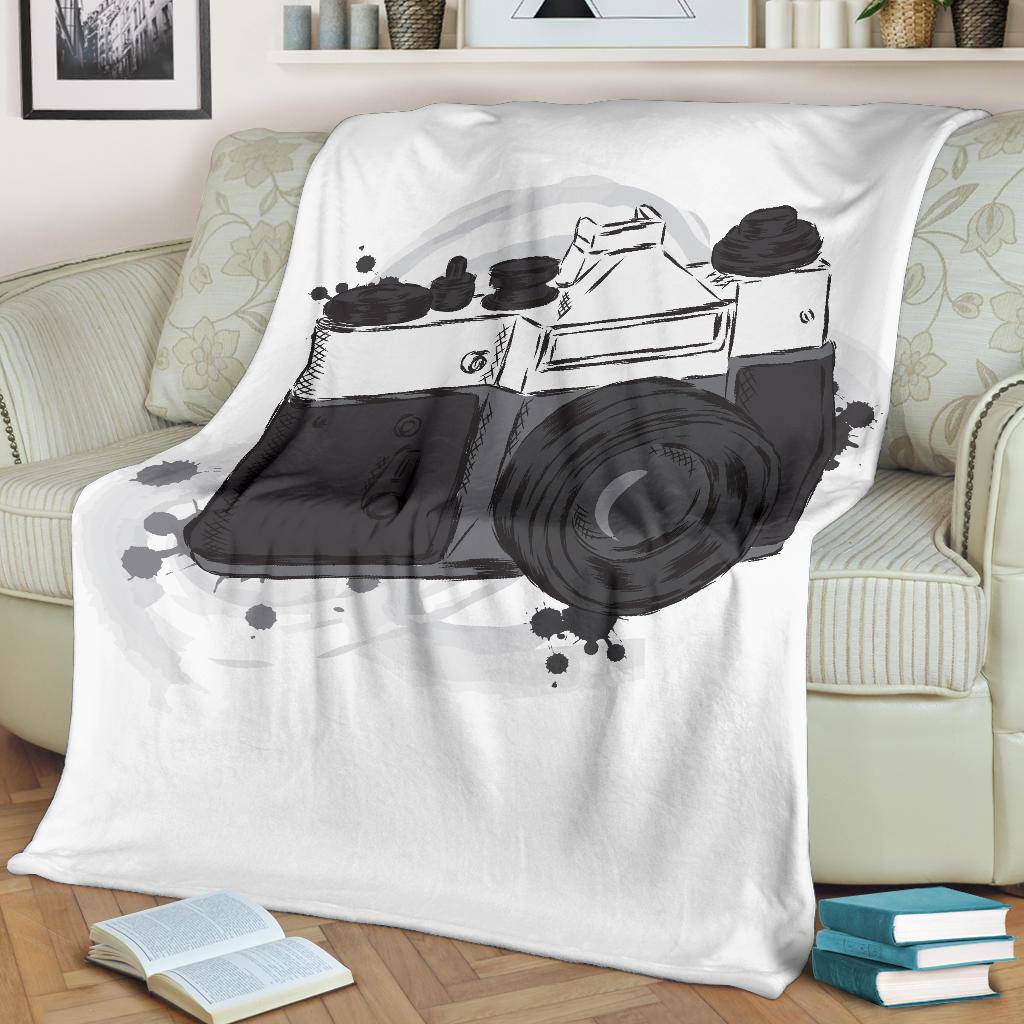 Vintage Camera Photography Premium Blanket - Top Content | POD Collection | Free Shipping