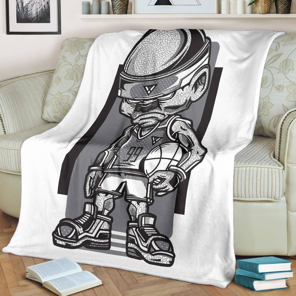 Basketball Game Player Cartoon Premium Blanket - Top Content | POD Collection | Free Shipping