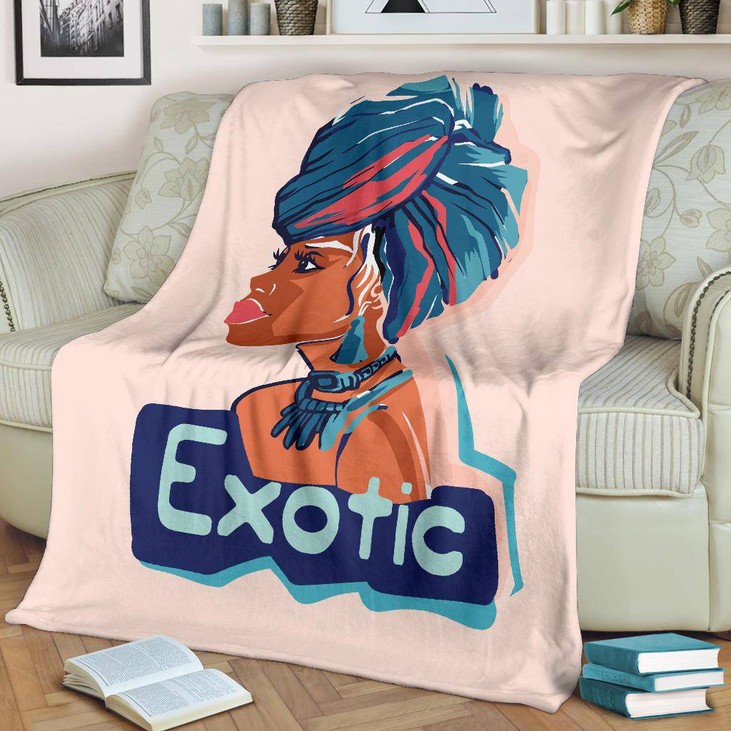 Hand Drawn African Exotic Women Premium Blanket - Top Content | POD Collection | Free Shipping