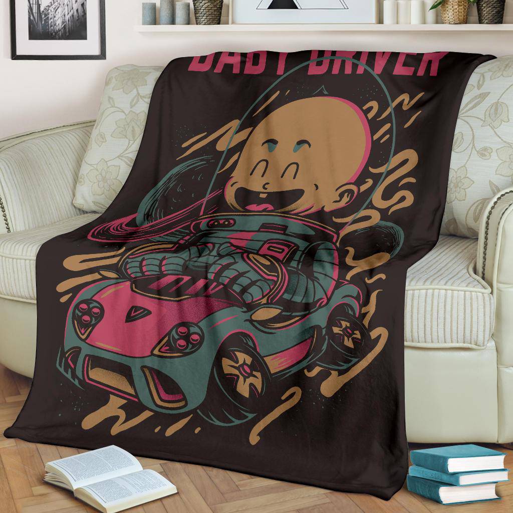 Born Baby Driver Cartoon Premium Blanket - Top Content | POD Collection | Free Shipping