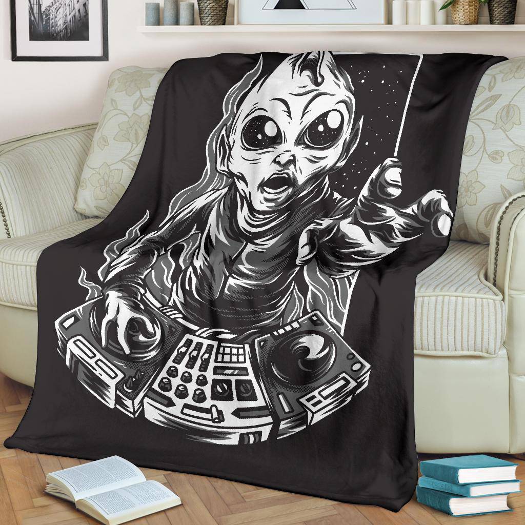 Dj Galaxy Music Cartoon Premium Blanket - Top Content | POD Collection | Free Shipping