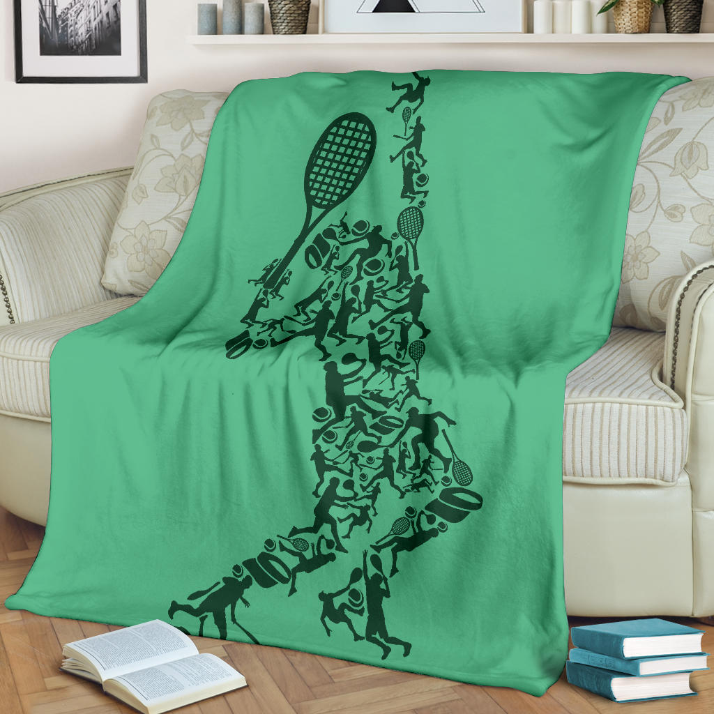 tennis player green style blanket - Top Content | POD Collection | Free Shipping