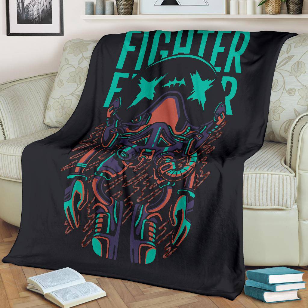 Fighter Character Japanese Art Cartoon Premium Blanket - Top Content | POD Collection | Free Shipping