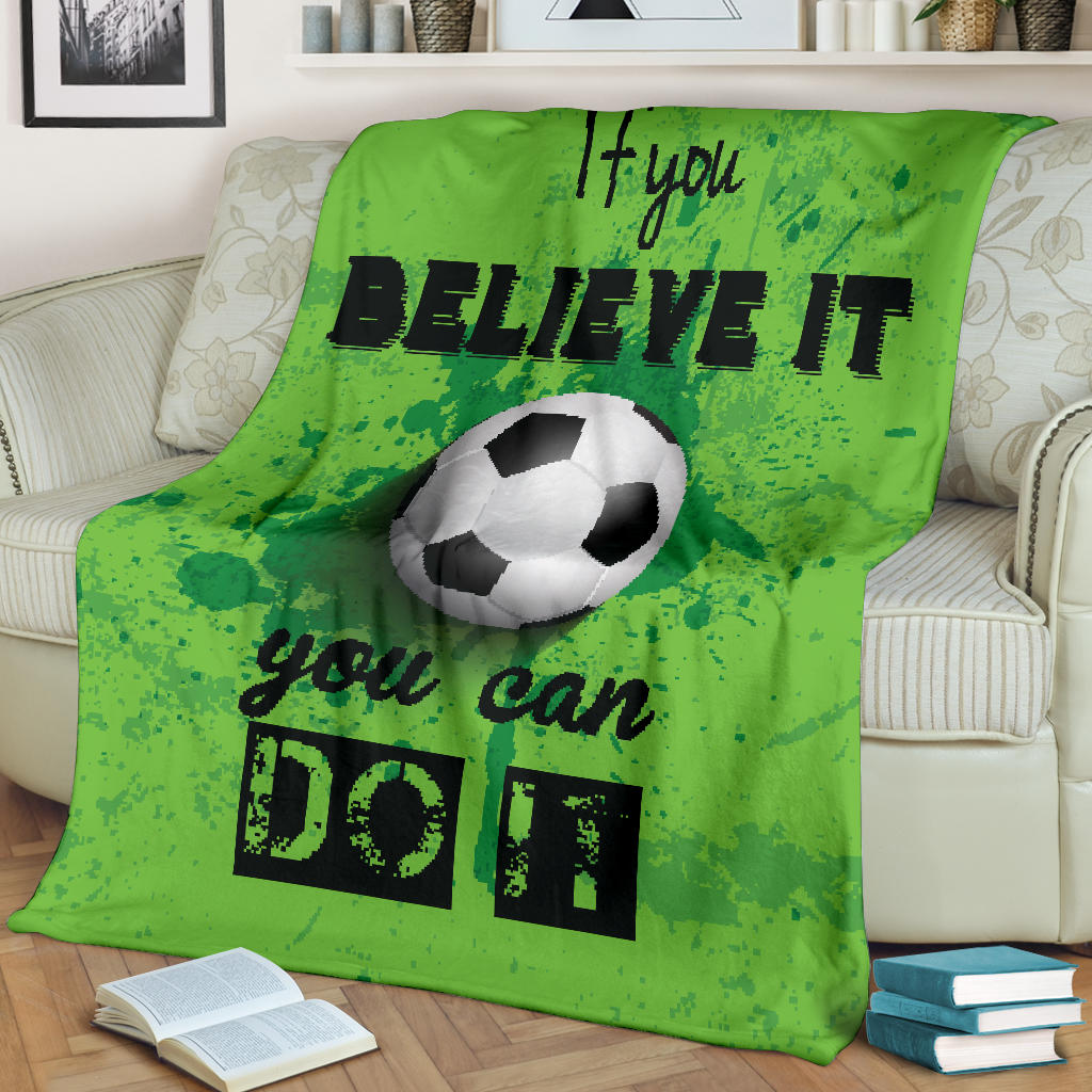 grunge style football you can do it blanket - Top Content | POD Collection | Free Shipping