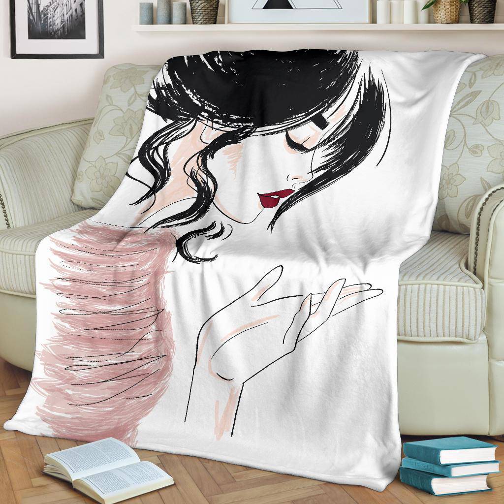 Woman Sexy Sketch Premium Blanket - Top Content | POD Collection | Free Shipping