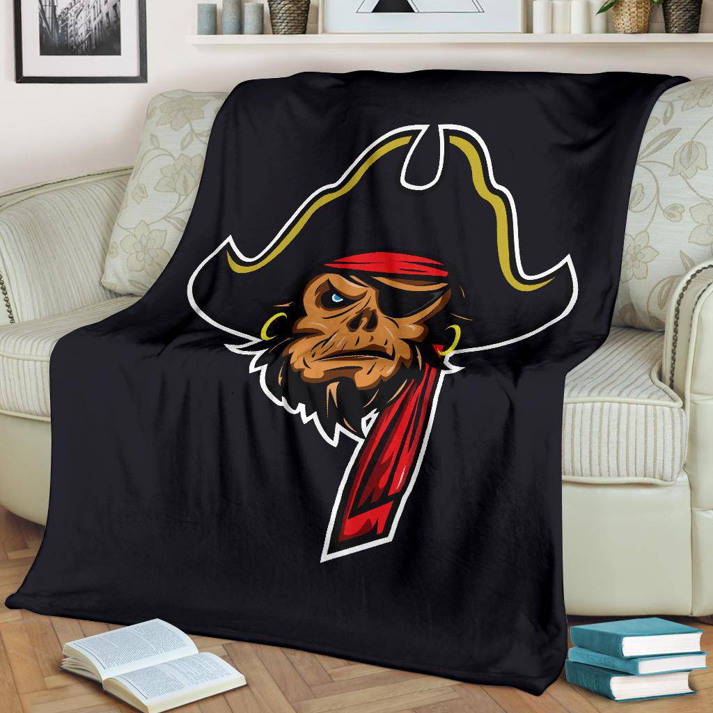 Pirate Mascot Cartoon Premium Blanket - Top Content | POD Collection | Free Shipping