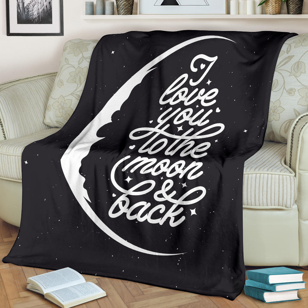 To The Moon And Back Blanket