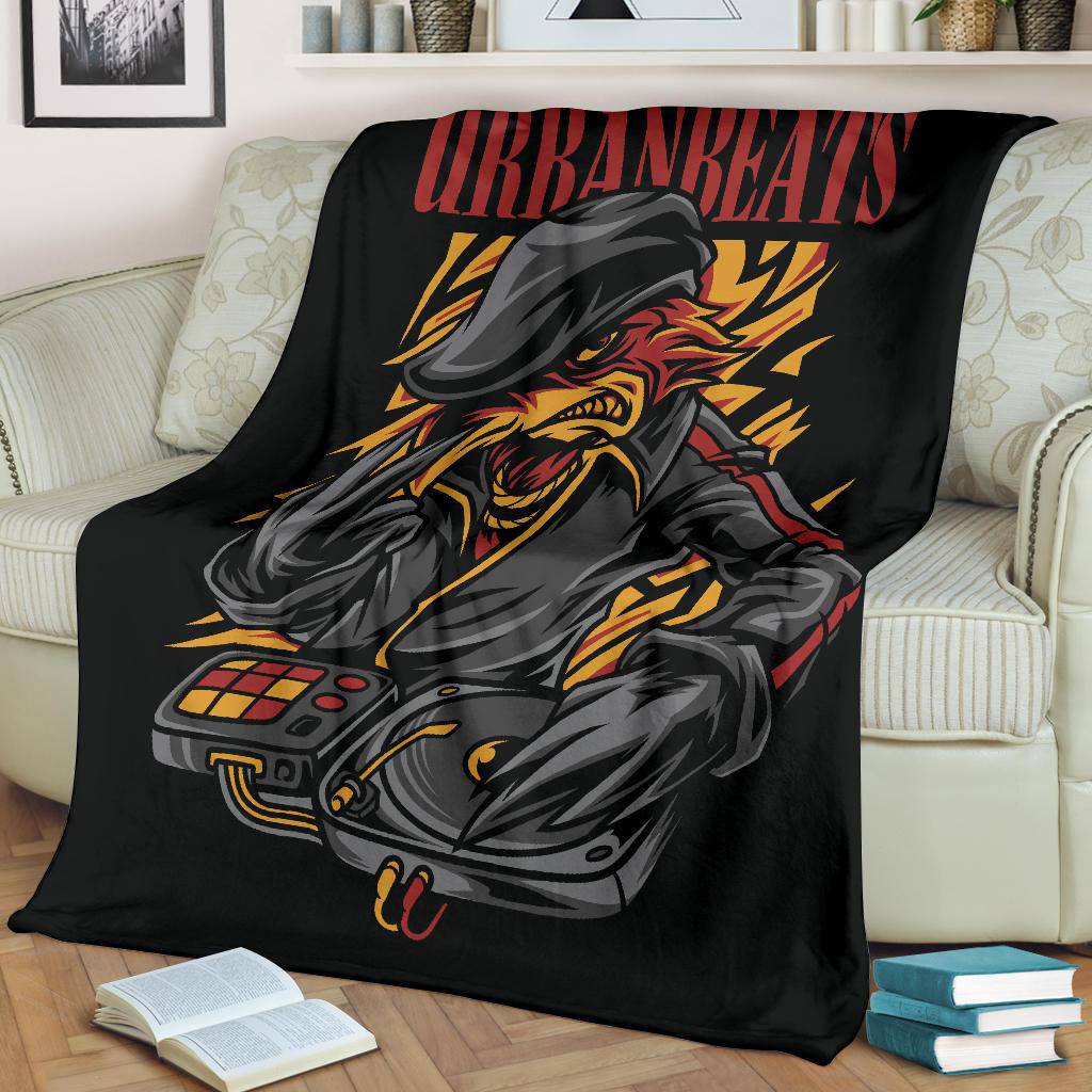 Urban Beats Hip Hop Style Cartoon Premium Blanket - Top Content | POD Collection | Free Shipping