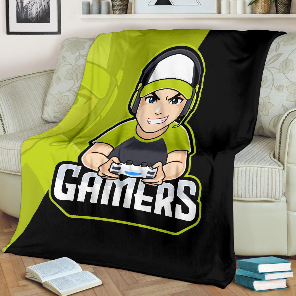 Gamer Male Green Blanket