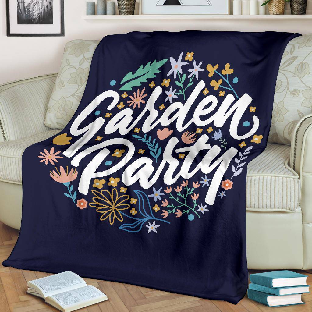 Plants Flowers Floral Garden Party Premium Blanket - Top Content | POD Collection | Free Shipping