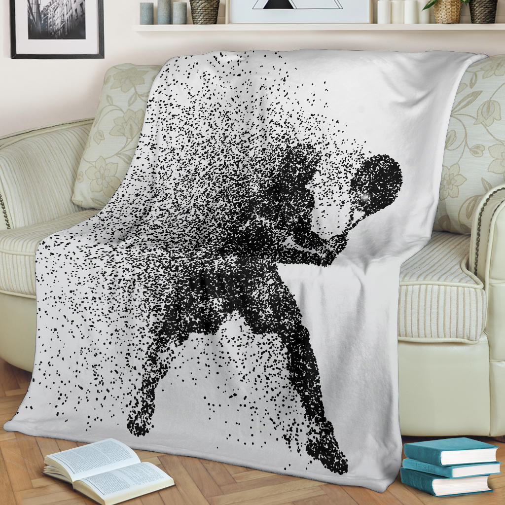 silhouette tennis player blanket - Top Content | POD Collection | Free Shipping