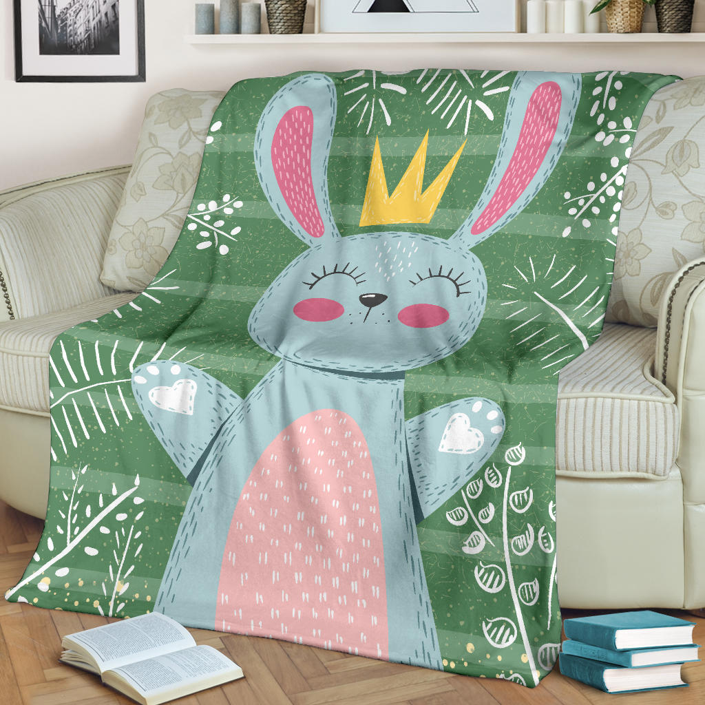 queen bunny green blanket - Top Content | POD Collection | Free Shipping