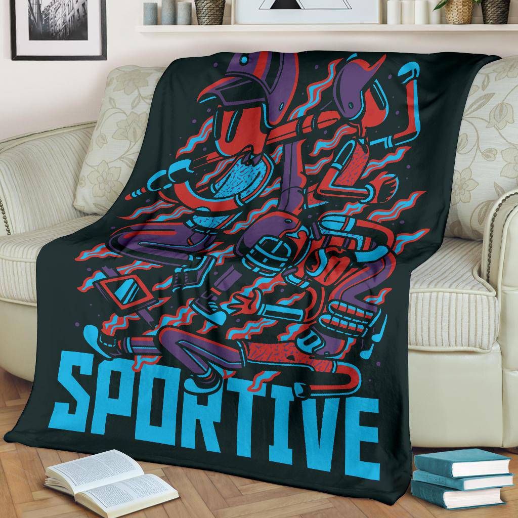 Premium Blanket Baseball Active Sportive Cartoon - Top Content | POD Collection | Free Shipping