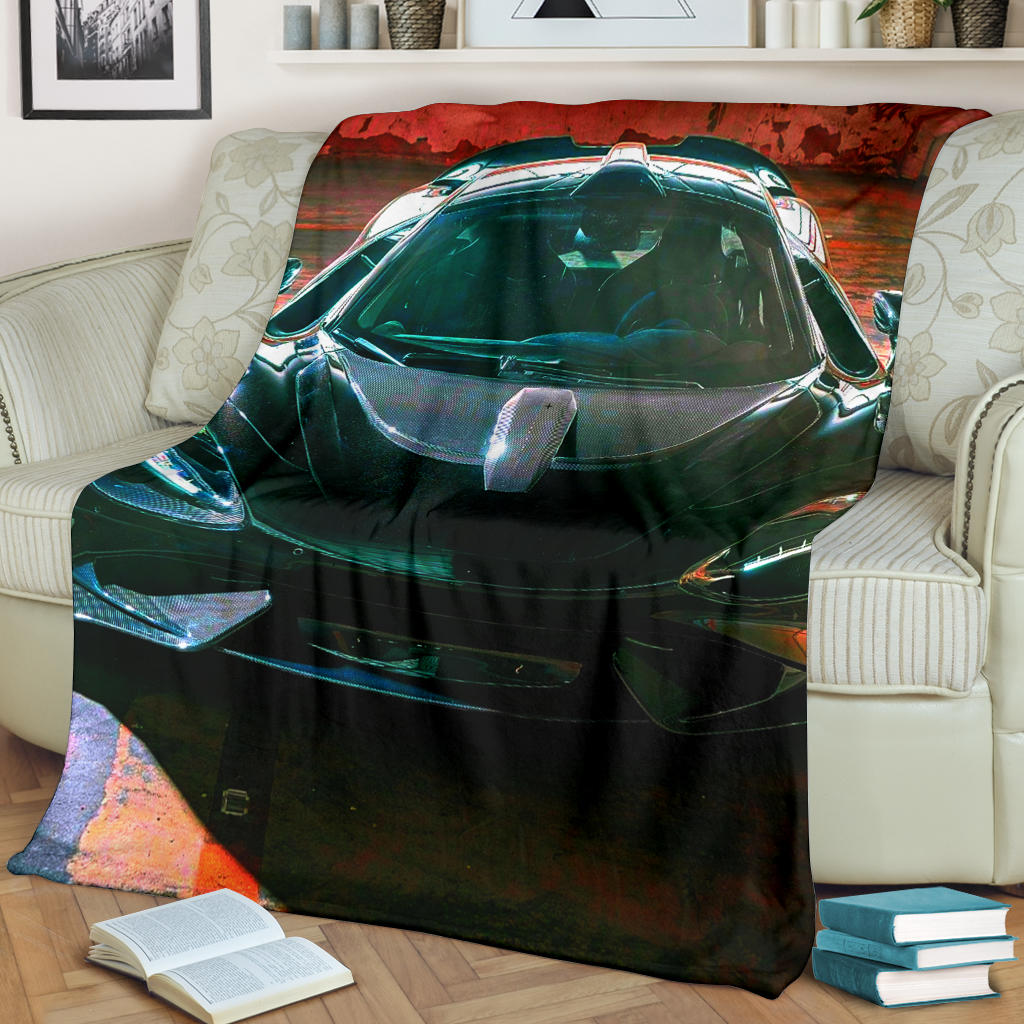 black luxury agresive car blanket