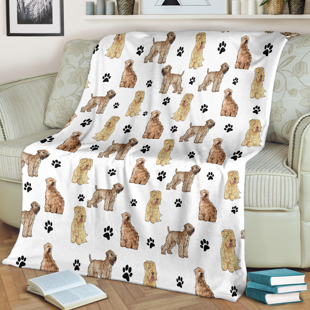 Soft Coated Wheaten Terrier Paw Blanket