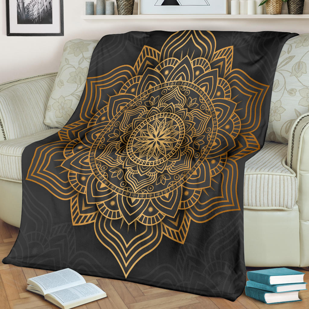 luxury gold mandala blanket - Top Content | POD Collection | Free Shipping