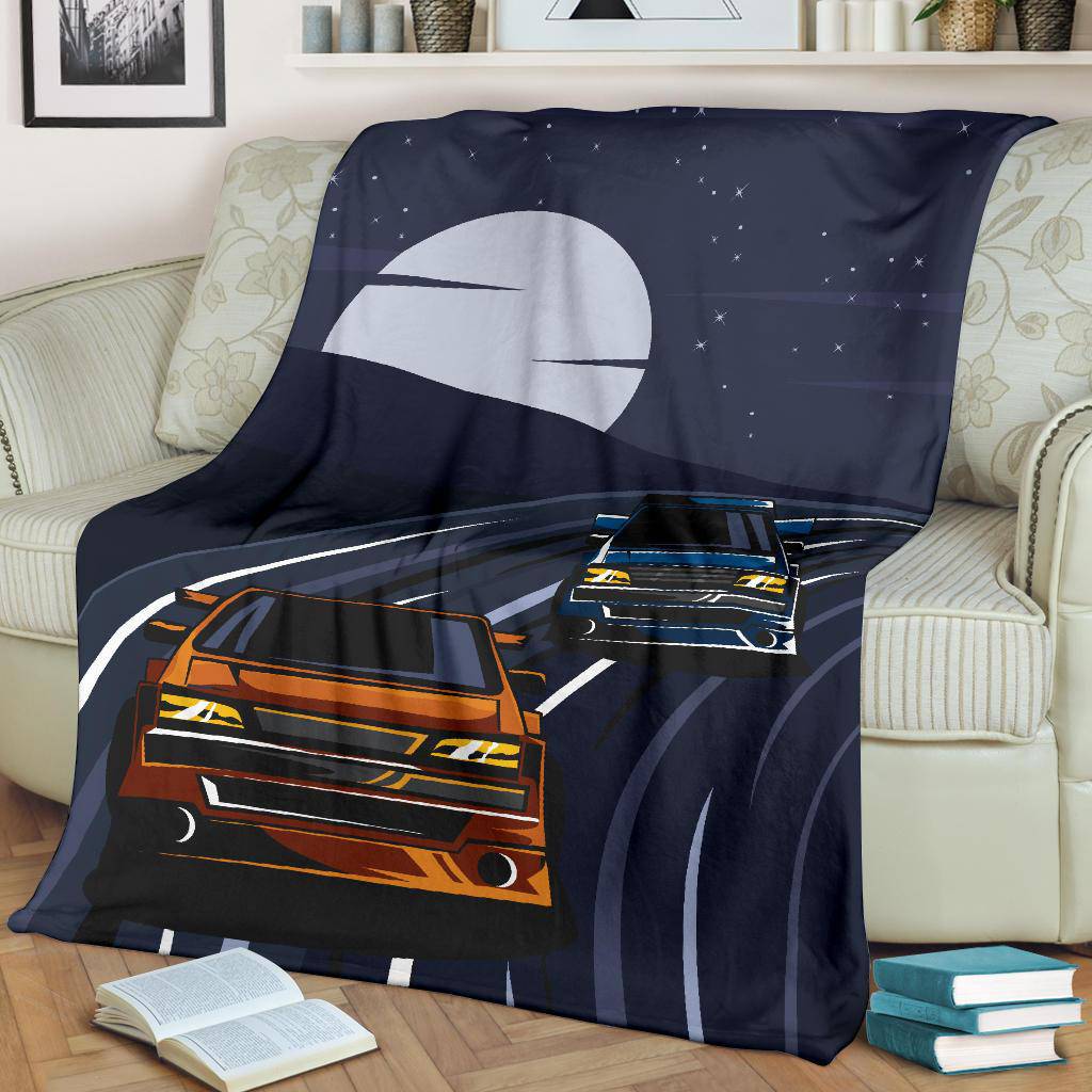 Night Street Racer Premium Blanket - Top Content | POD Collection | Free Shipping