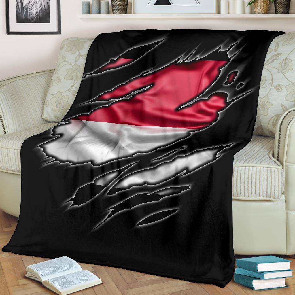 Monaco Flag Premium Blanket - Top Content | POD Collection | Free Shipping