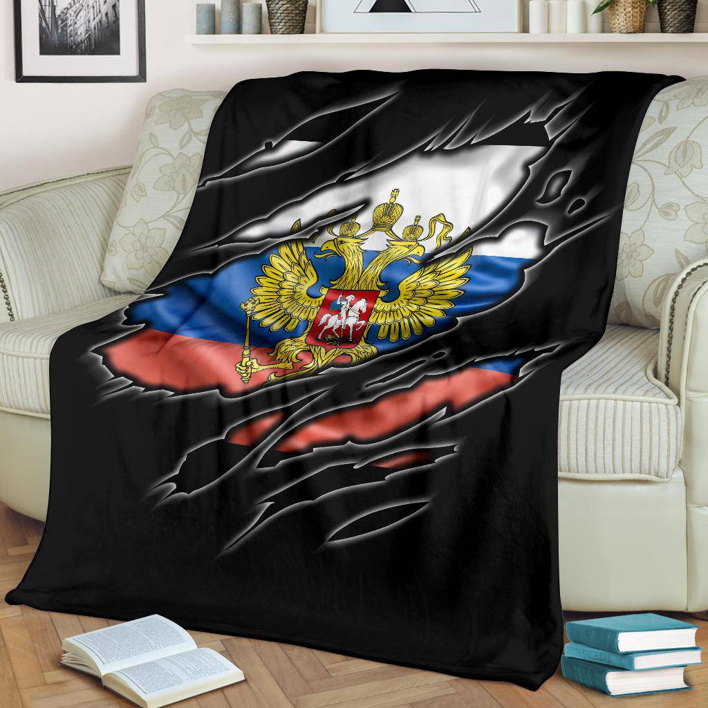 Russia coat of arms Flag Premium Blanket - Top Content | POD Collection | Free Shipping