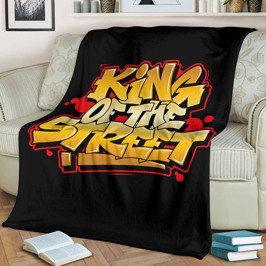 King of the Street Graffiti Art Premium Blanket - Top Content | POD Collection | Free Shipping