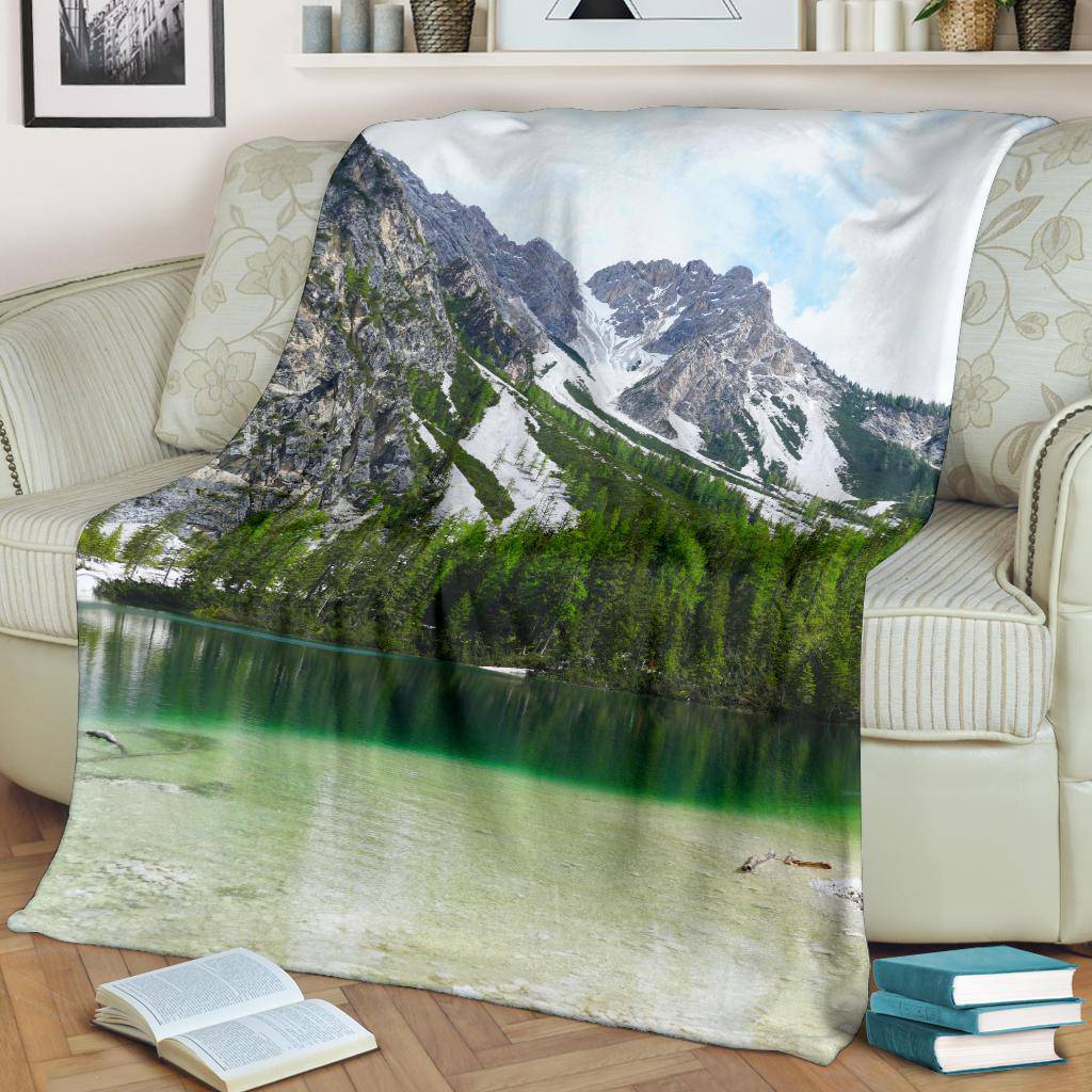 Prags Lake Wild Nature Premium Blanket - Top Content | POD Collection | Free Shipping