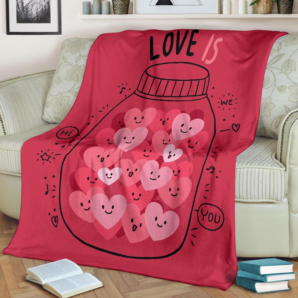 Love Is Red Blanket