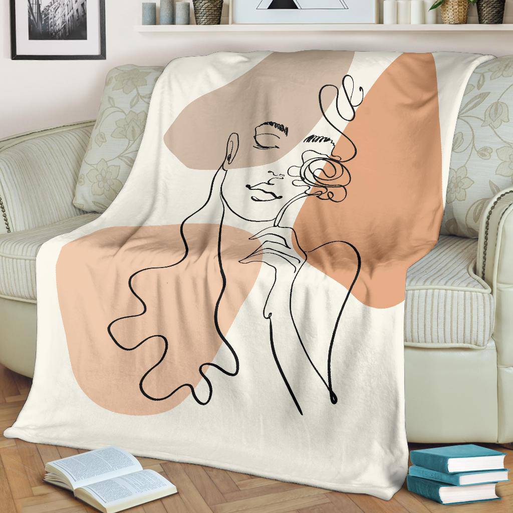 Abstract Art Woman Figure Premium Blanket - Top Content | POD Collection | Free Shipping