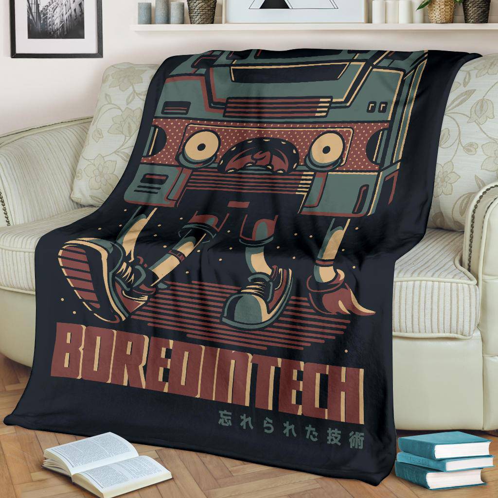 Bored Tech Japanese Art Cartoon Premium Blanket - Top Content | POD Collection | Free Shipping