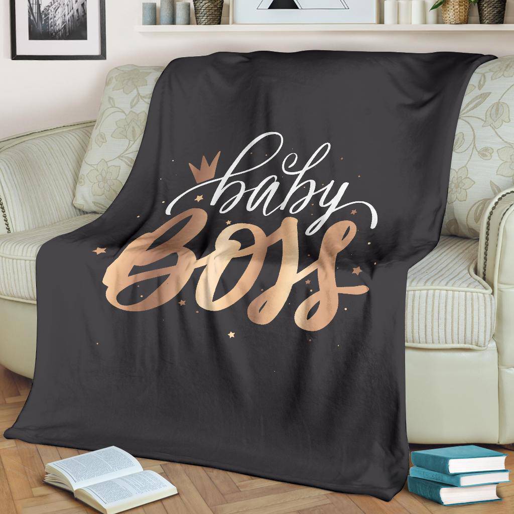 Baby Boss, Cute Sparkling Quote Design Premium Blanket - Top Content | POD Collection | Free Shipping