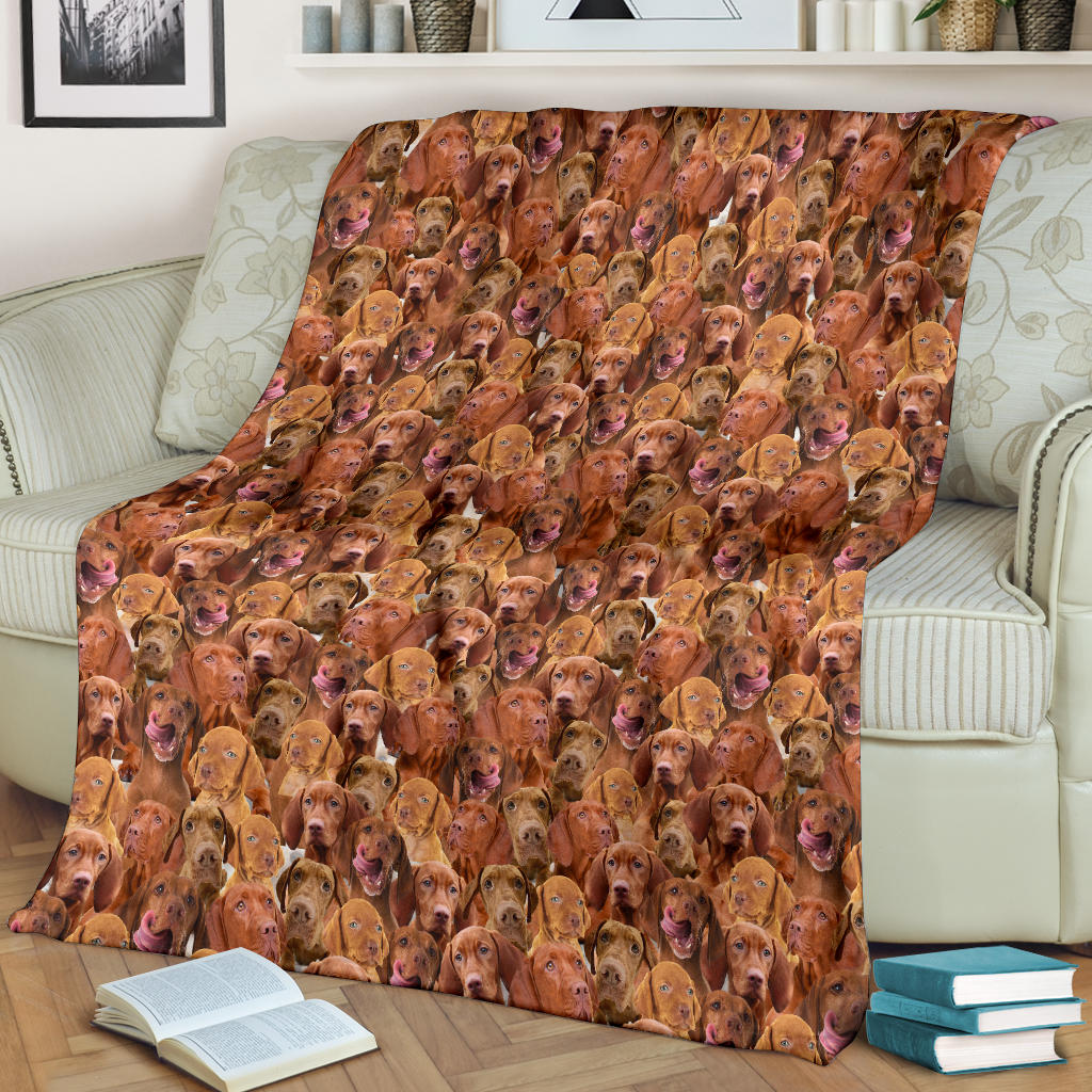 Vizsla Full Face Blanket