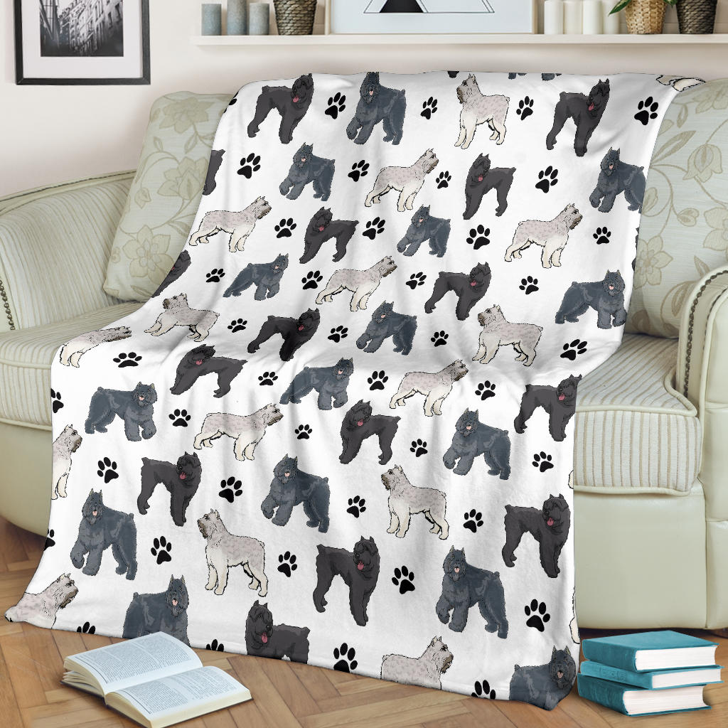 Bouvier Des Flandres Paw Blanket