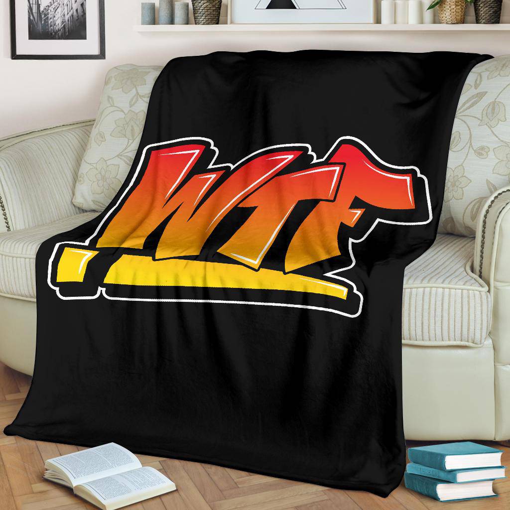 WTF Graffiti Art Premium Blanket - Top Content | POD Collection | Free Shipping