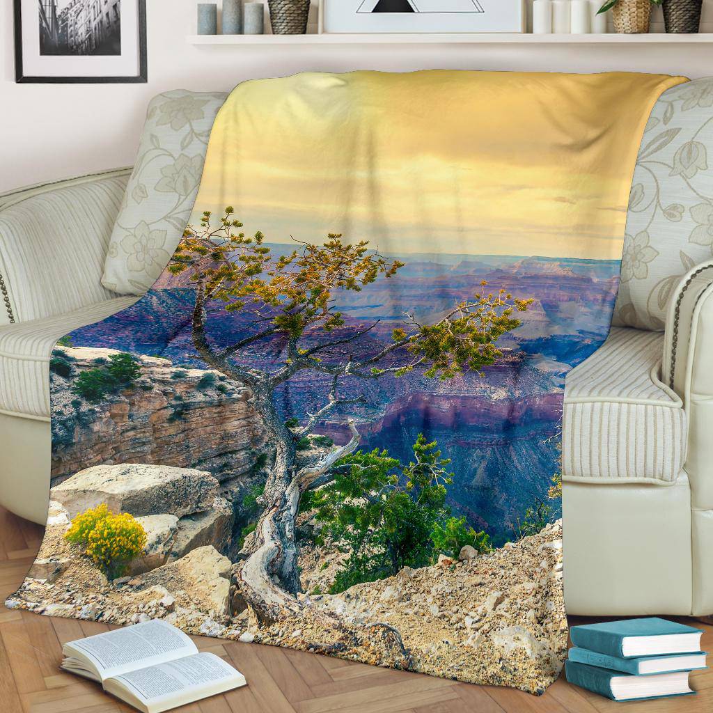 Morning Sun Grand Canyon Arizona USA Premium Blanket - Top Content | POD Collection | Free Shipping