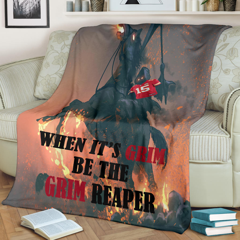 Chiefs Grim Reaper Shirt Blanket