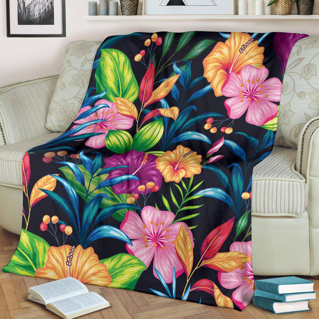 Colourful Vintage Floral Pattern Premium Blanket - Top Content | POD Collection | Free Shipping