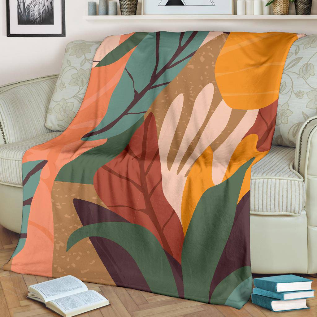 Autumn Leaves Colorful Fall Premium Blanket - Top Content | POD Collection | Free Shipping