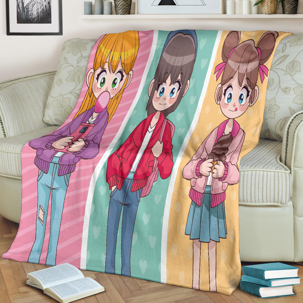 Anime Friends Blanket