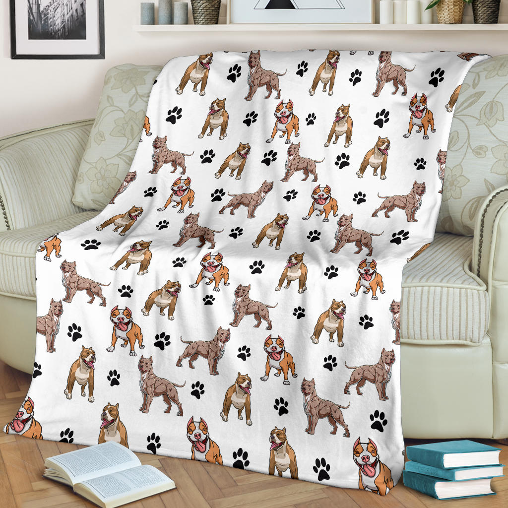 Pitbull Paw Blanket