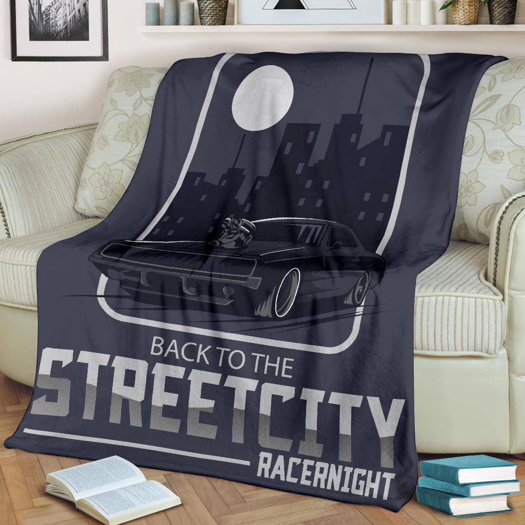 Night Street City Racer Premium Blanket - Top Content | POD Collection | Free Shipping