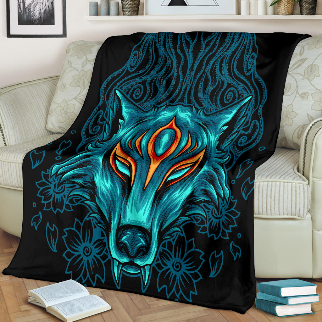 Gamer Wolf Style Blanket