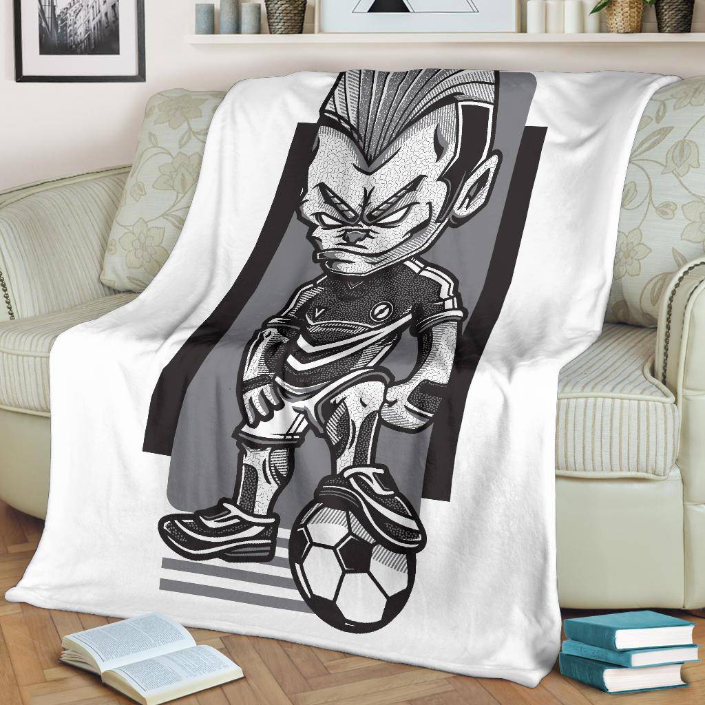 Football Game Player Cartoon Premium Blanket - Top Content | POD Collection | Free Shipping